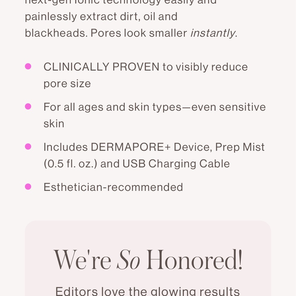 Dermaflash Dermapore Pore Extractor in Pink - Picture 4 of 6
